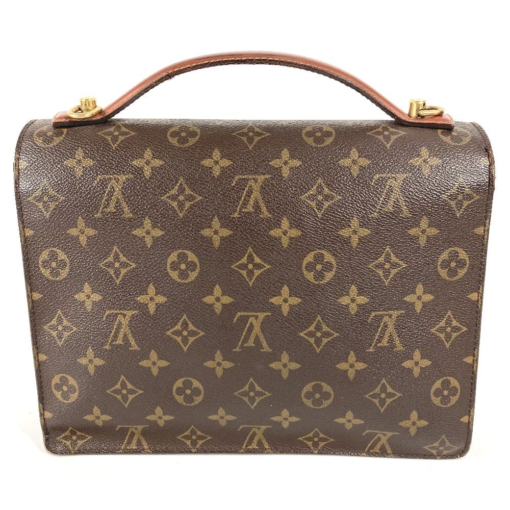 Louis Vuitton Handbag Monceau 28 Monogram Canvas Brown — view 2