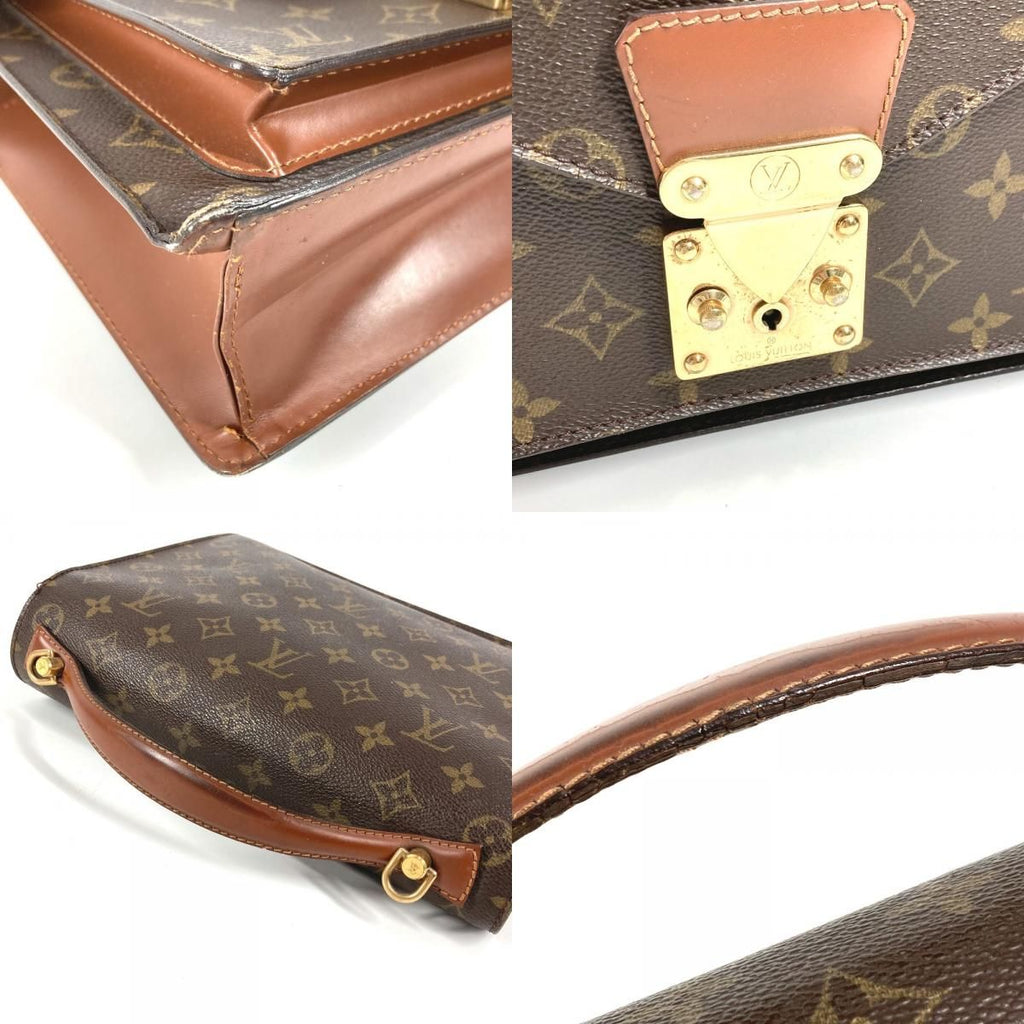 Louis Vuitton Handbag Monceau 28 Monogram Canvas Brown — view 7