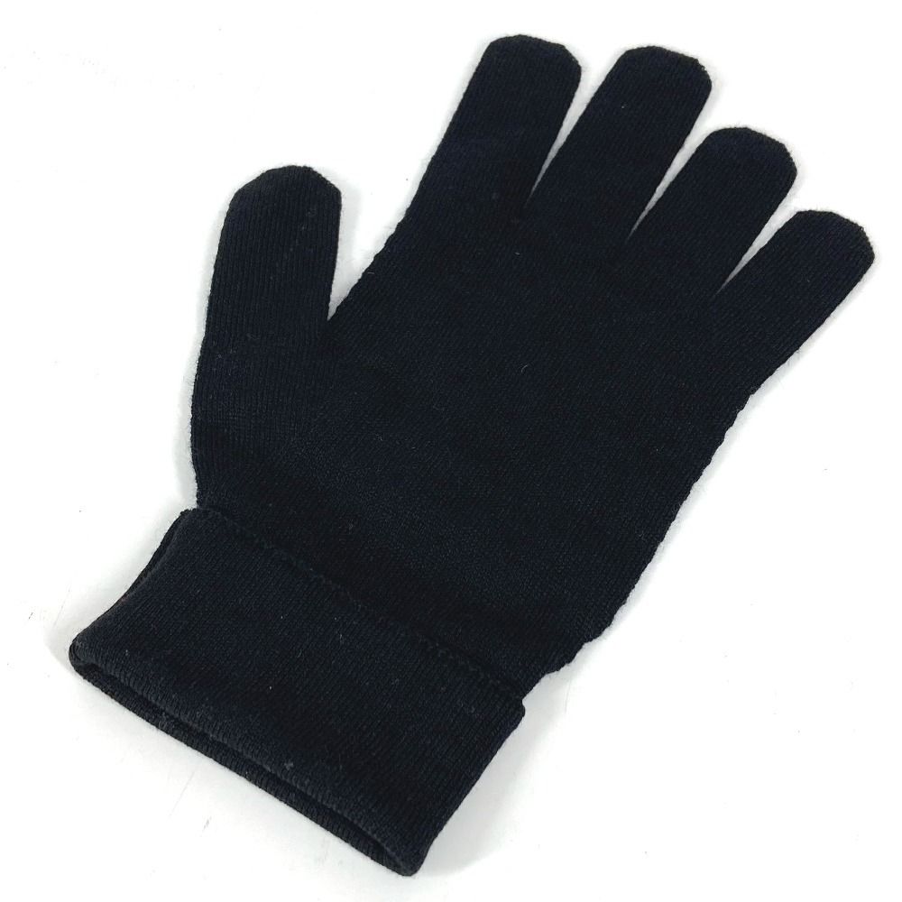 Louis Vuitton Gloves Gon Petit Damier Wool Black — view 3