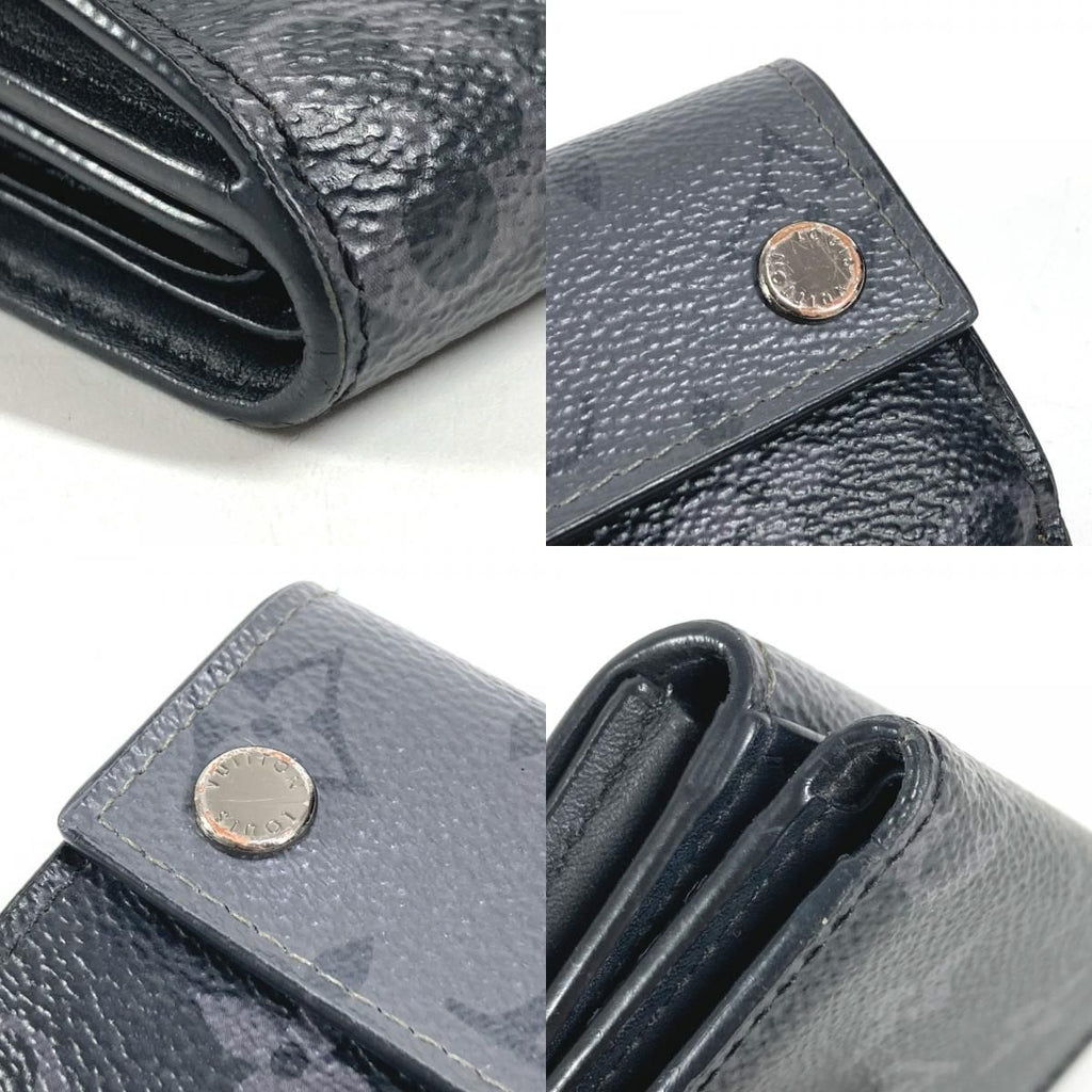 Louis Vuitton Trifold Wallet Discovery Compact Monogram Eclipse Black X Gray — view 7
