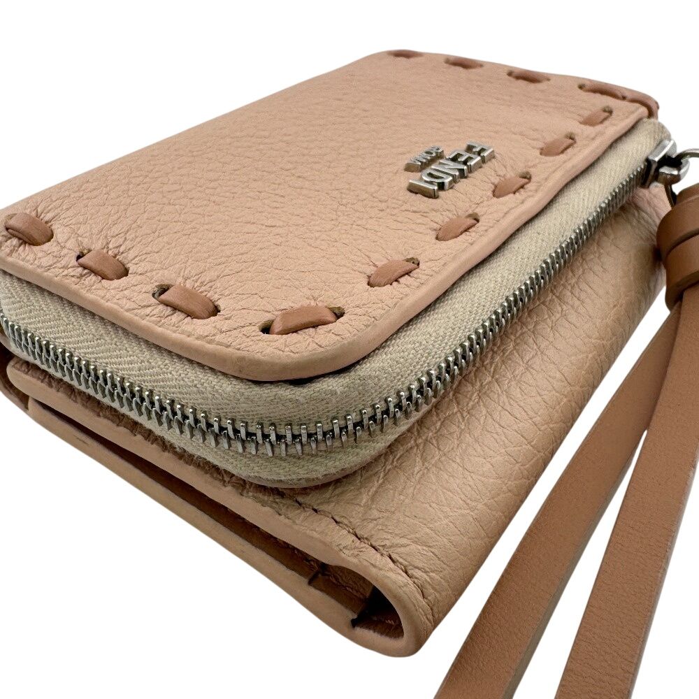 Fendi Topstitch Peekaboo Micro Trifold Wallet — view 3