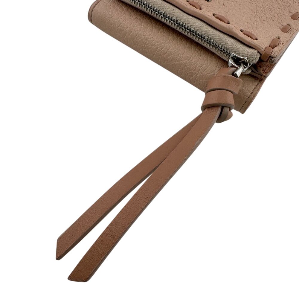 Fendi Topstitch Peekaboo Micro Trifold Wallet — view 7