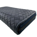 Bottega Veneta Round Zip Wallet Navy — view 4