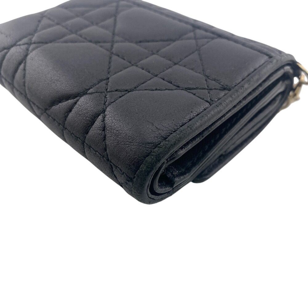 Dior Compact Wallet Lady Trifold Handbag — view 6