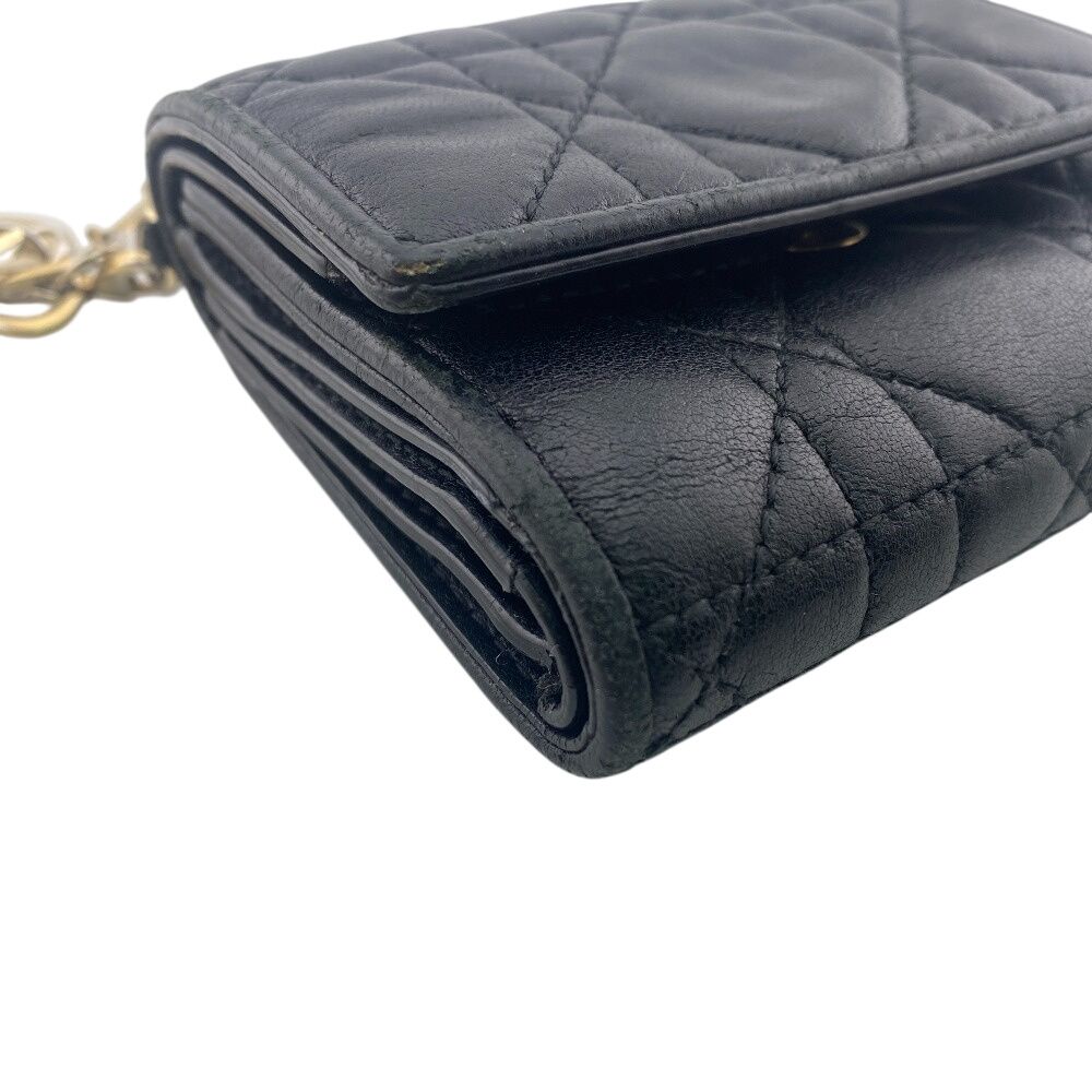 Dior Compact Wallet Lady Trifold Handbag — view 3