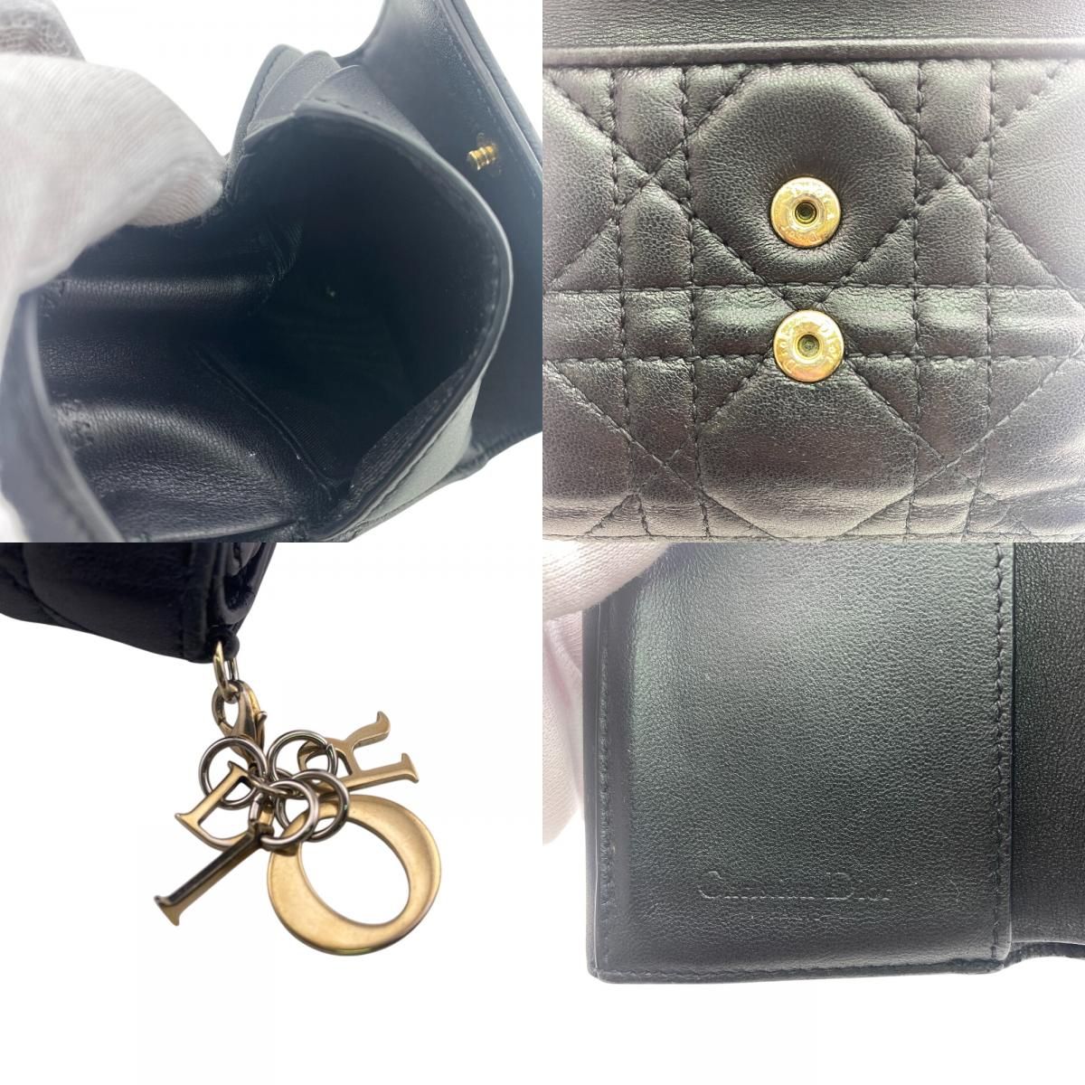Dior Compact Wallet Lady Trifold Handbag — view 8