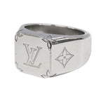 Louis Vuitton Ring Metal Signet Monogram Silver — view 2