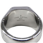 Louis Vuitton Ring Metal Signet Monogram Silver — view 8