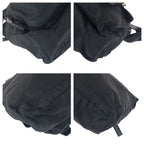 Prada Tessuto Black Silver Nylon Leather Belt Bag — view 3