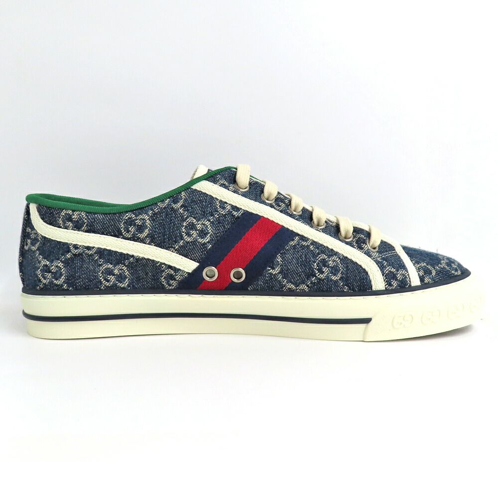Gucci Tennis Sneakers GG Denim 8 Shoes — view 2