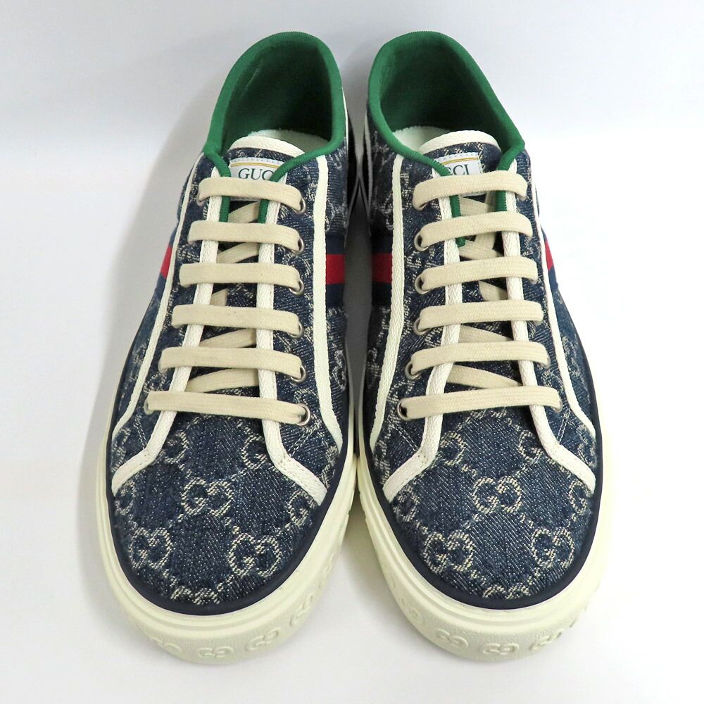 Gucci Tennis Sneakers GG Denim 8 Shoes — view 3