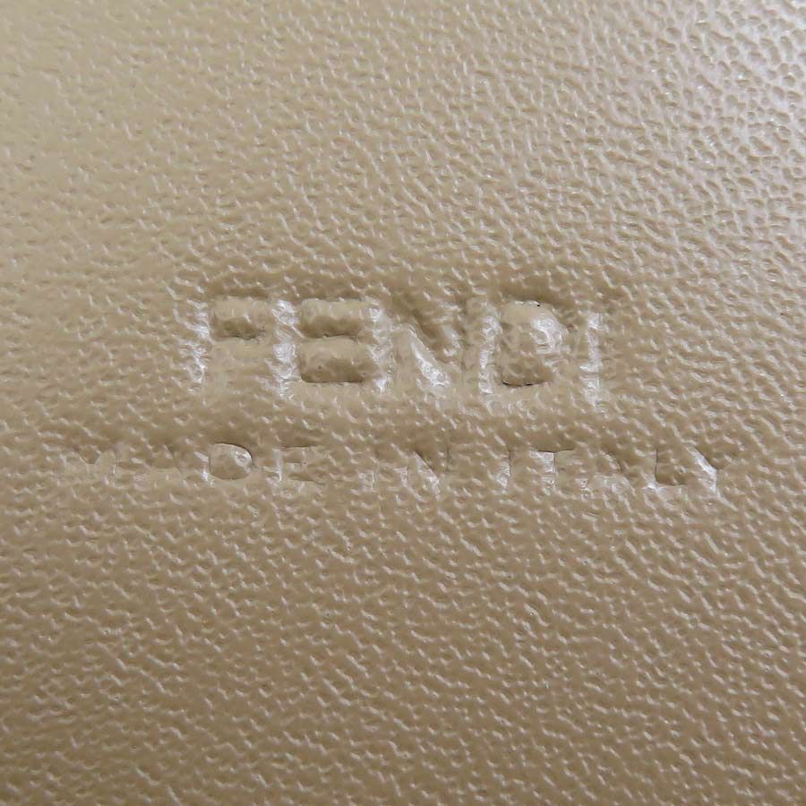 Fendi Phone Pouch Leather Beige — view 7