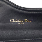 Dior Blue Jacquard Coin Case Wallet Navy Canvas Leather — view 7