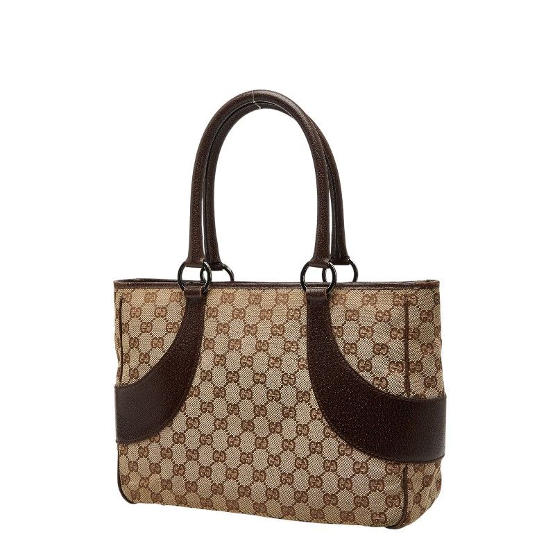 Gucci GG Canvas Tote Brown Beige — view 2