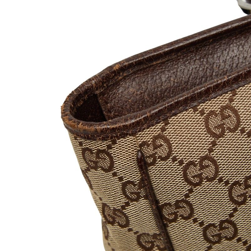 Gucci GG Canvas Tote Brown Beige — view 9
