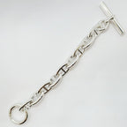 Hermes Chaine D'ancre TGM Bracelet 9 Links Silver Chain — view 2