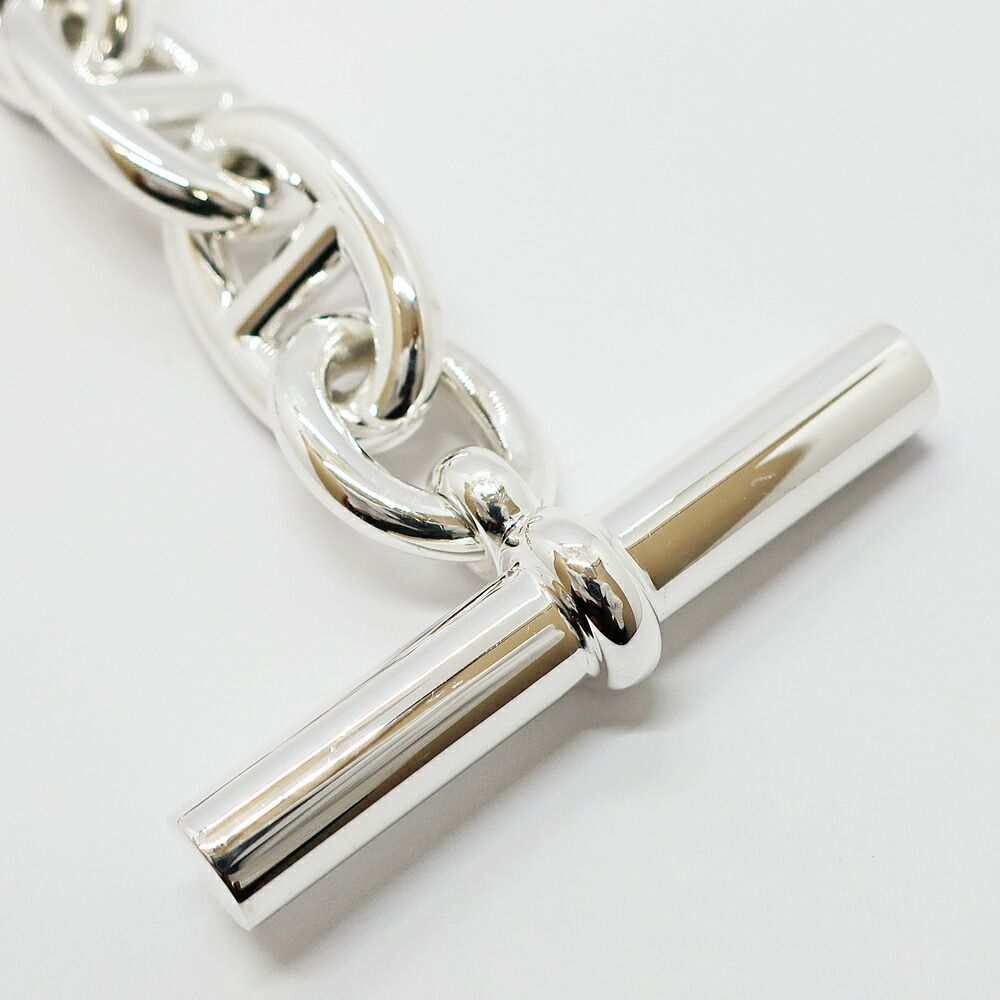 Hermes Chaine D'ancre TGM Bracelet 9 Links Silver Chain — view 5