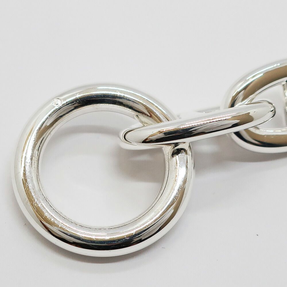 Hermes Chaine D'ancre TGM Bracelet 9 Links Silver Chain — view 7