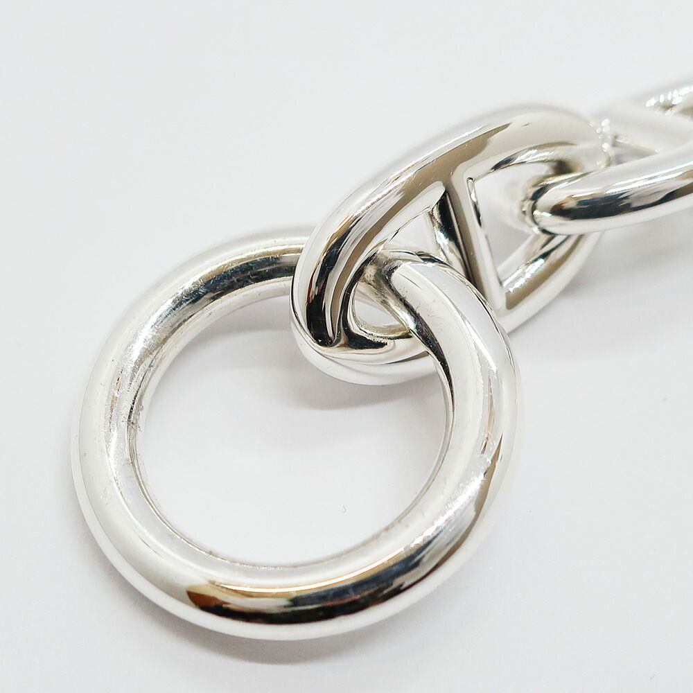 Hermes Chaine D'ancre TGM Bracelet 9 Links Silver Chain — view 4