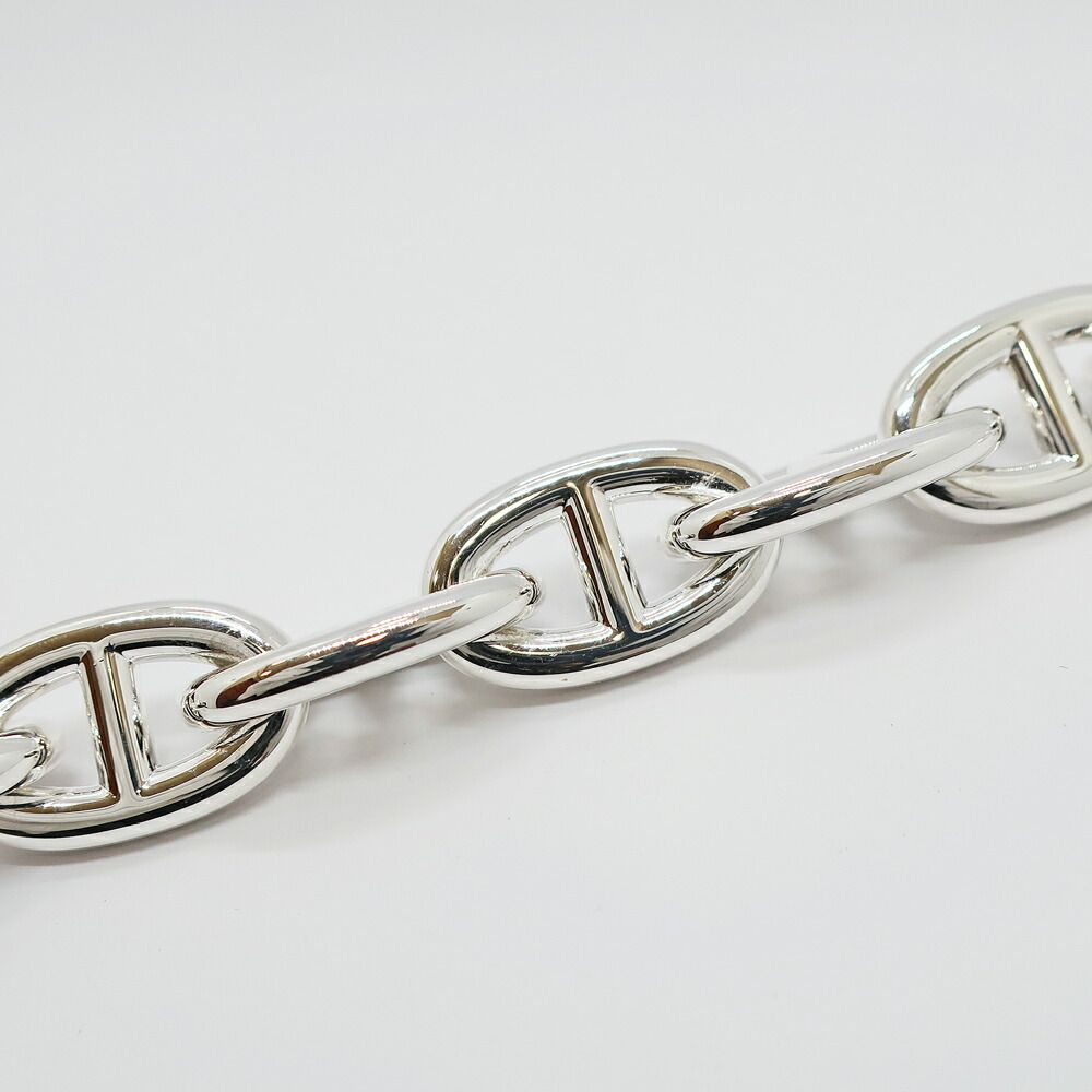 Hermes Chaine D'ancre TGM Bracelet 9 Links Silver Chain — view 3
