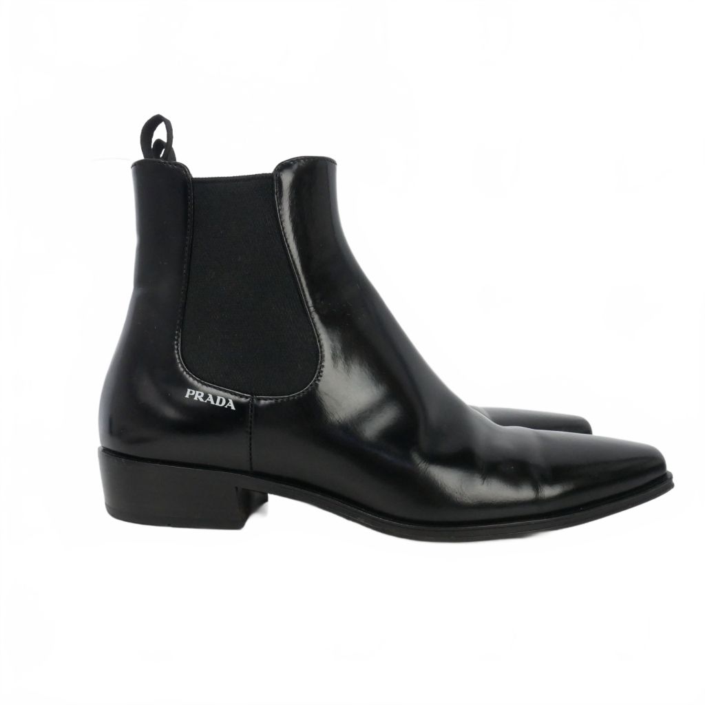 Prada Side Logo Chelsea Boots Short 35.5 — view 4