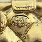 Chanel CC Logo Brooch Quilted Gold Plated — view 5