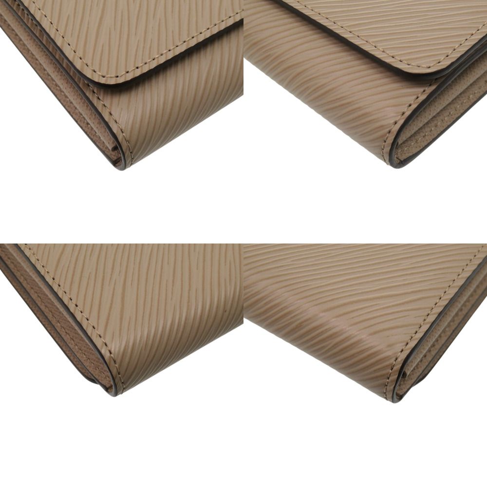 Louis Vuitton Portefeuille Twist Epi Leather Beige Bifold Wallet — view 5