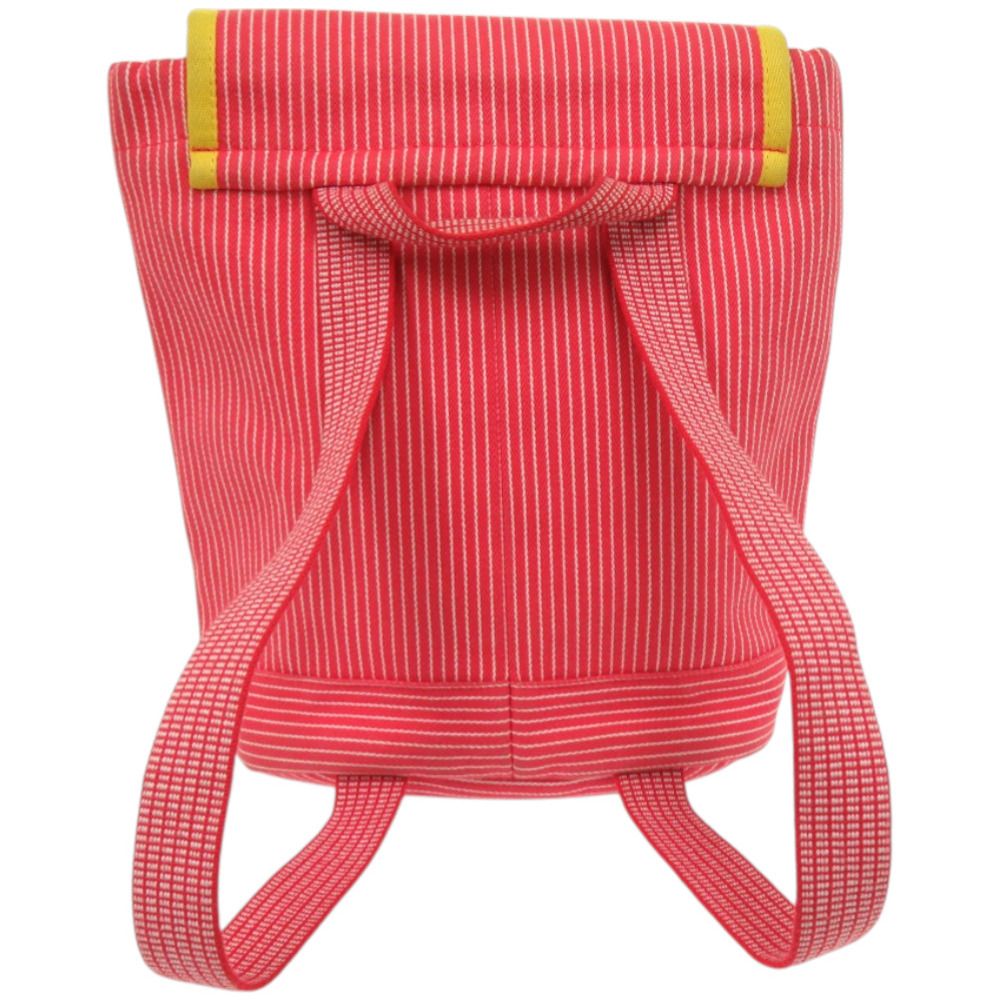 Hermes Striped Kavalkara Kids Horse Cotton Red Backpack Yellow — view 3