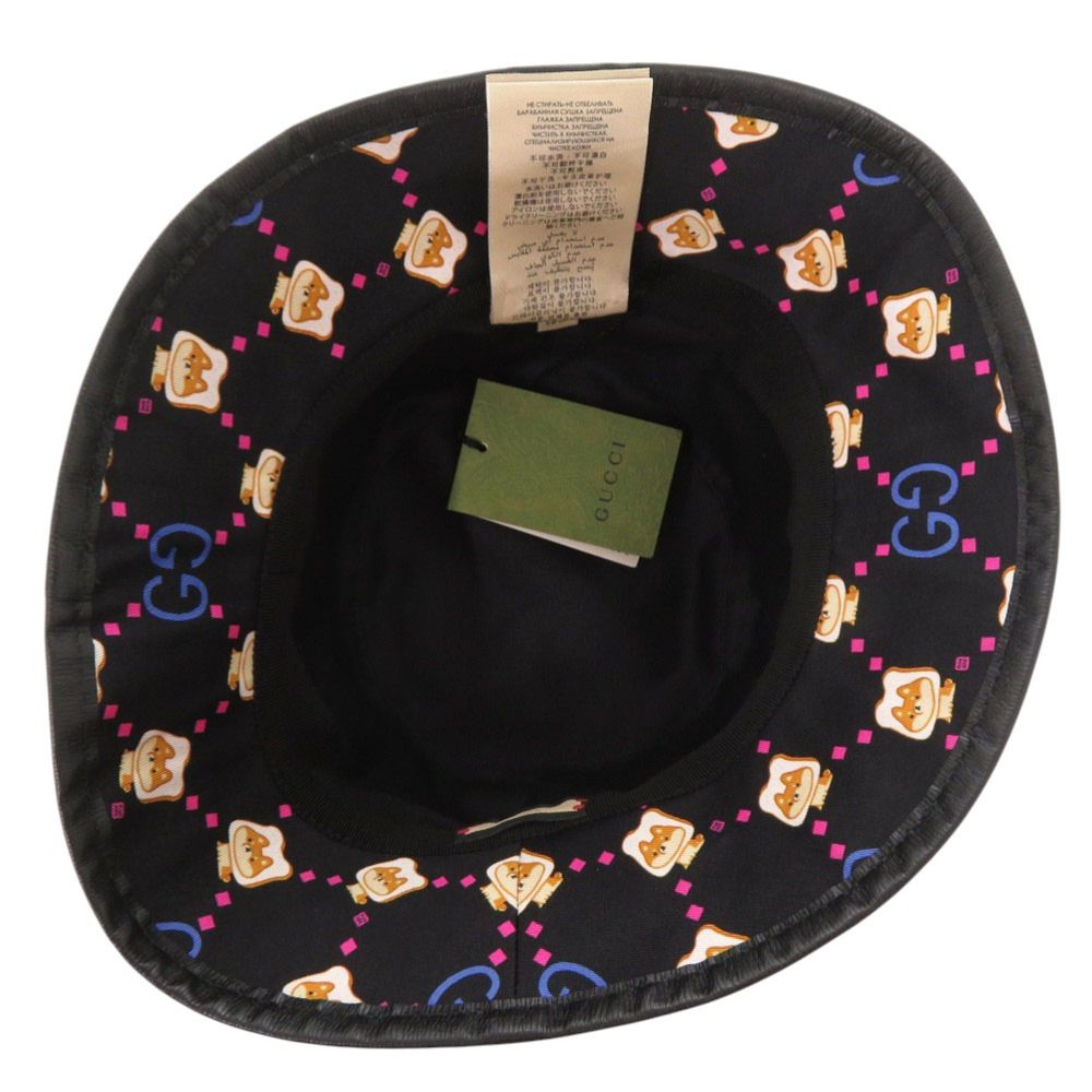 Gucci Pikarar Kawaii Baguette Hat M Shiba Inu Black Blue X Pink — view 5