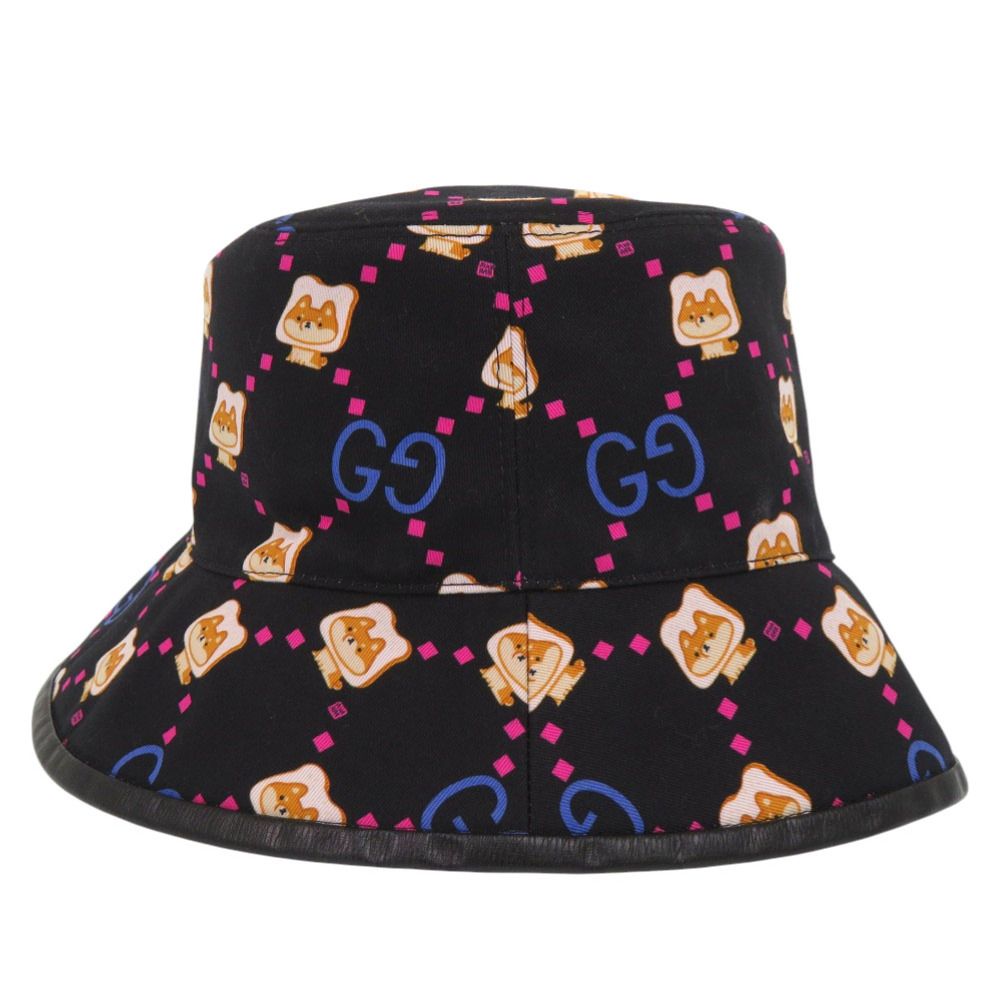 Gucci Pikarar Kawaii Baguette Hat M Shiba Inu Black Blue X Pink — view 3