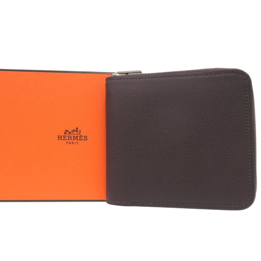 Hermes Zipengo Verso Bifold Wallet Compact Color Gold — view 2