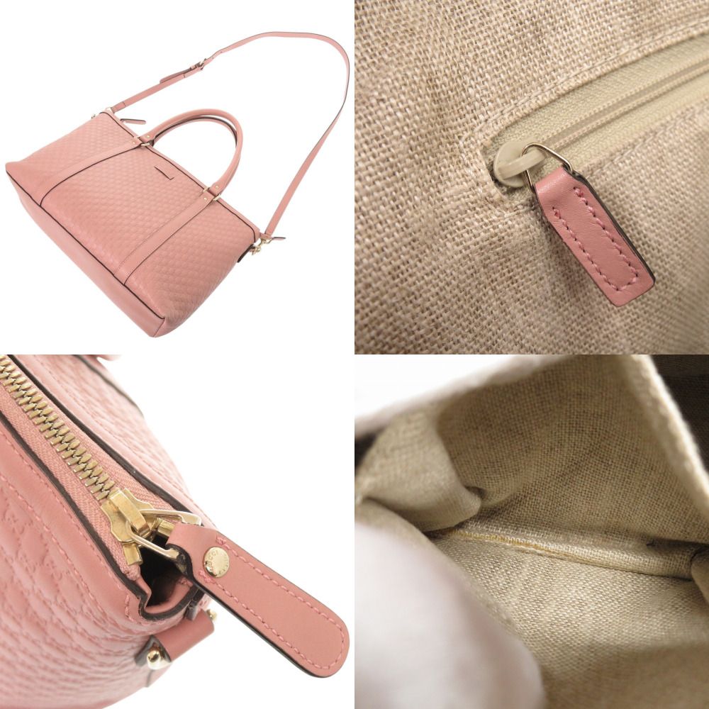 Gucci Micro Guccissima Leather Pink 2-Way Tote Shoulder Bag — view 7
