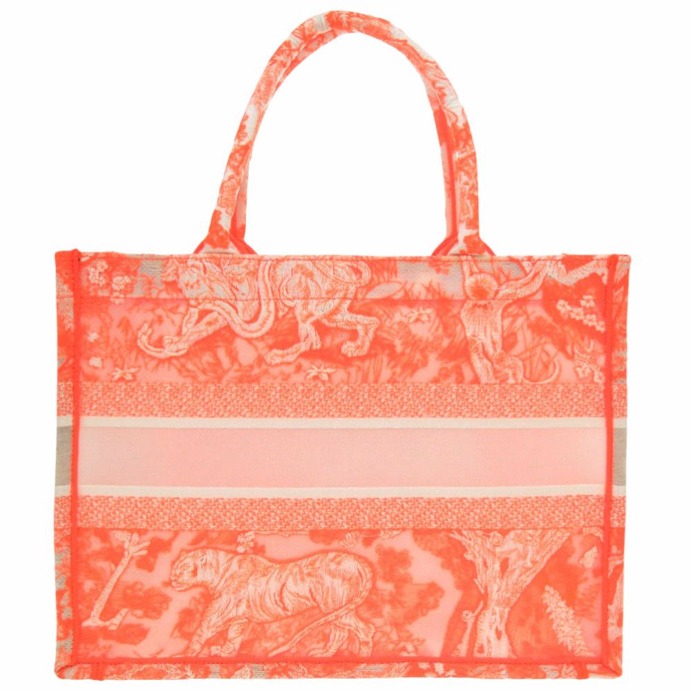 Dior Bookte Toile de Jouy Embroidery Mesh Orange White — view 2