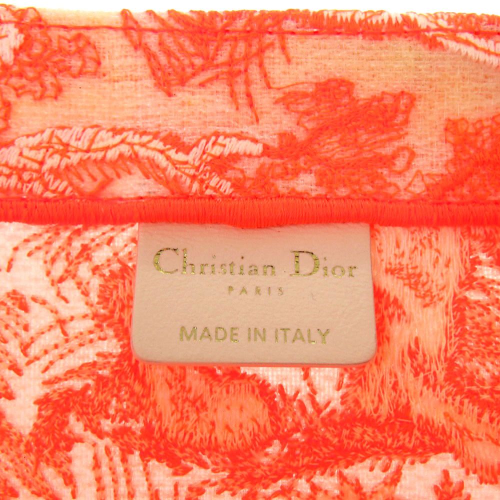 Dior Bookte Toile de Jouy Embroidery Mesh Orange White — view 6