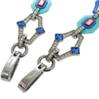 Prada Plastic Rhinestone Blue Shoulder Strap Red — view 4