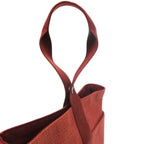 Hermes Saxo MM Toile Ash Orange Handbag — view 7