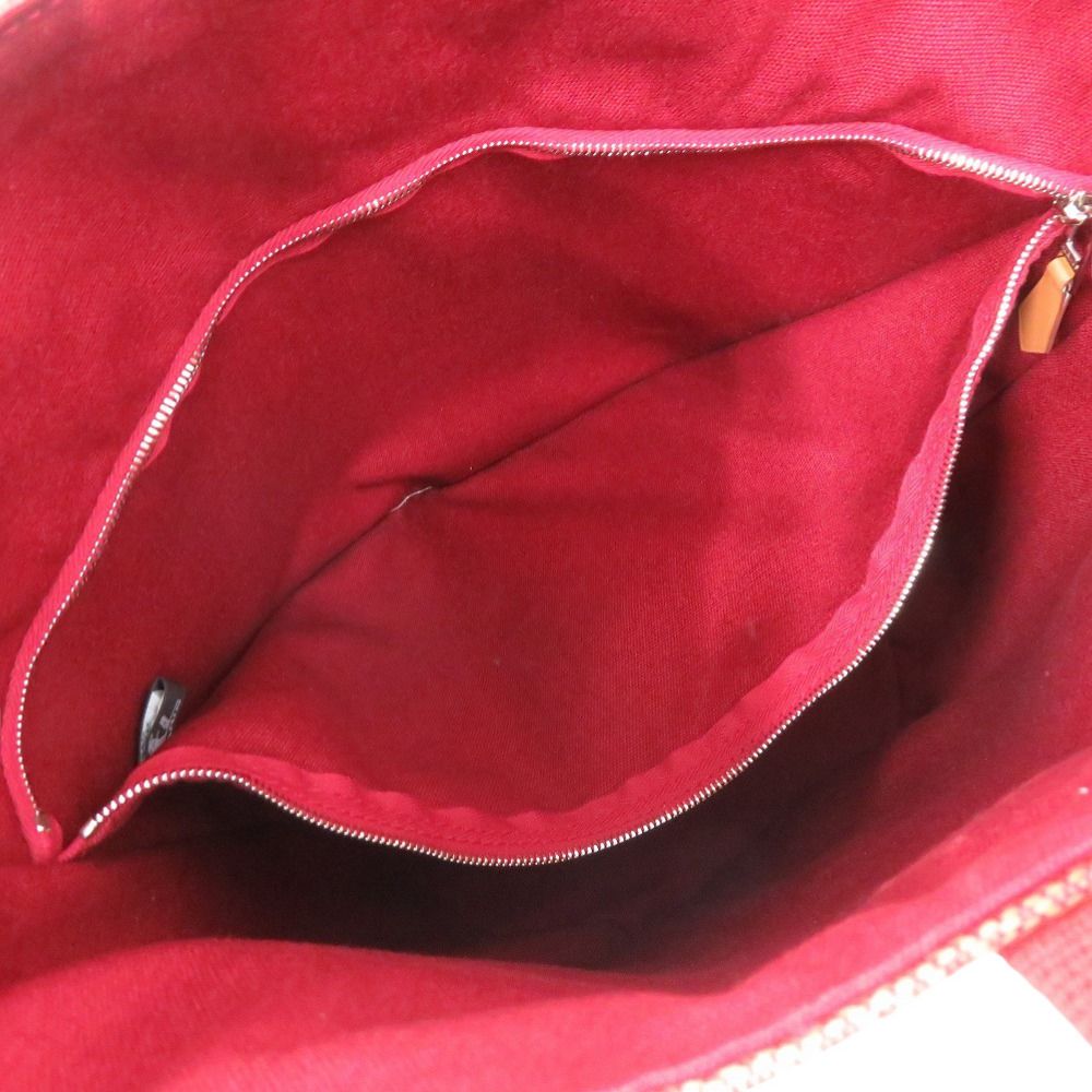Hermes Saxo MM Toile Ash Orange Handbag — view 5