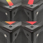 Louis Vuitton Soft Trunk Rainbow Color Taiga Leather Black Shoulder Bag — view 4