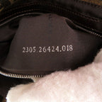 Fendi Zucca Pattern Mamma Bucket Leather Nylon Jacquard Brown Handbag — view 7