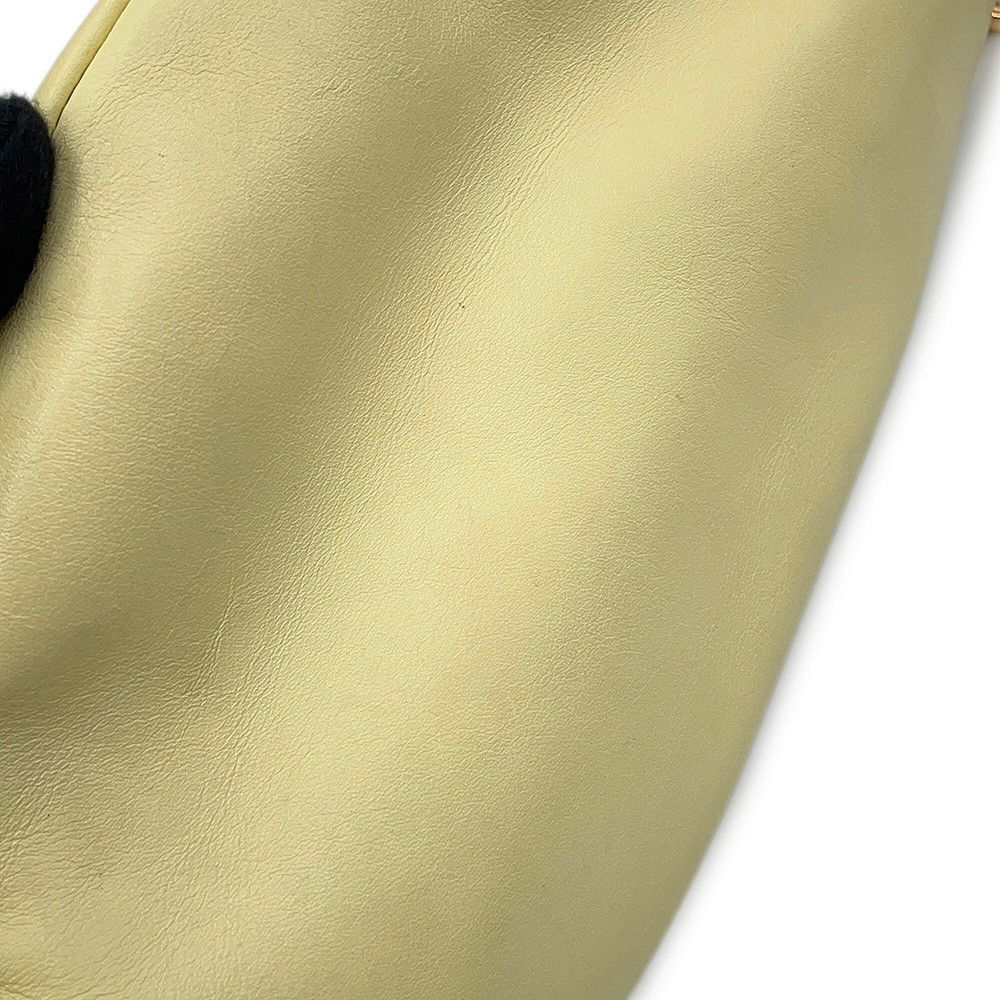 Bottega Veneta Belt Bag the Chain Pouch Leather Light Yellow — view 7