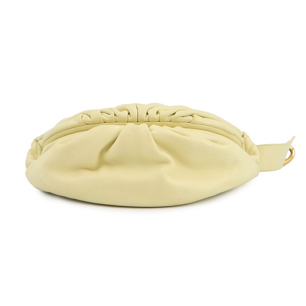 Bottega Veneta Belt Bag the Chain Pouch Leather Light Yellow — view 4