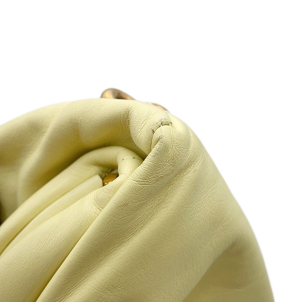 Bottega Veneta Belt Bag the Chain Pouch Leather Light Yellow — view 9