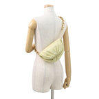 Bottega Veneta Belt Bag the Chain Pouch Leather Light Yellow — view 5