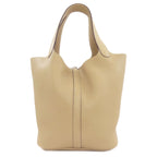 Hermes Picotin Lock MM Silver Handbag Beige — view 2