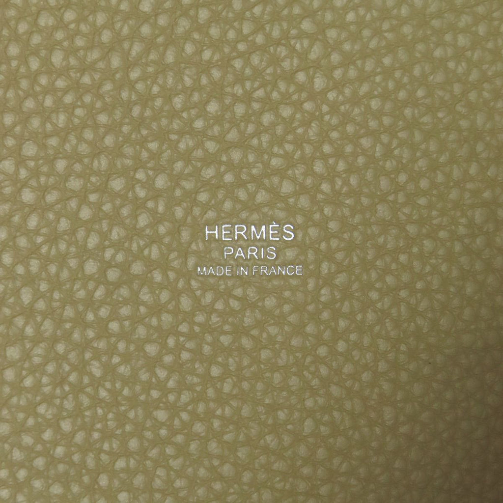 Hermes Picotin Lock MM Silver Handbag Beige — view 6