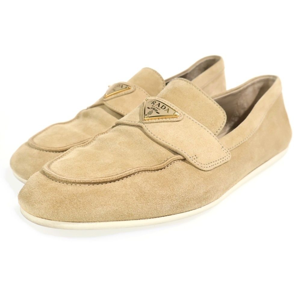 Prada Suede Loafers Beige — view 2