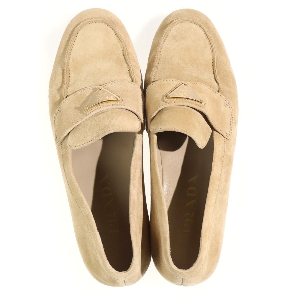 Prada Suede Loafers Beige — view 4