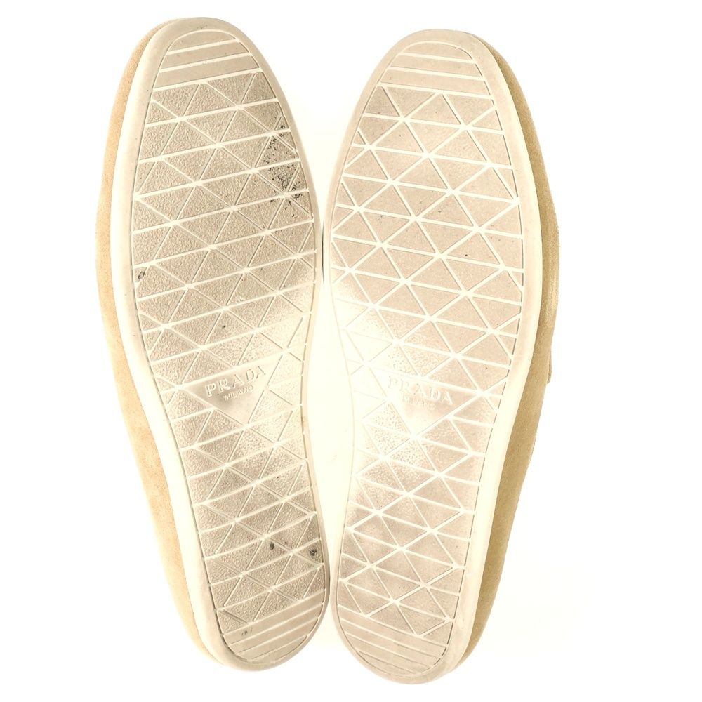Prada Suede Loafers Beige — view 5