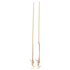 Saint Laurent Yves Cassandra Calf Earrings — view 2