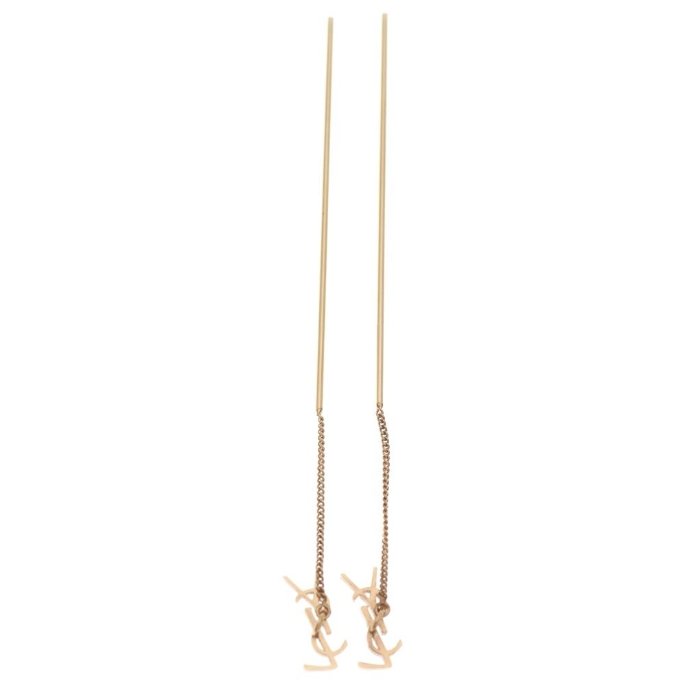 Saint Laurent Yves Cassandra Calf Earrings — view 2